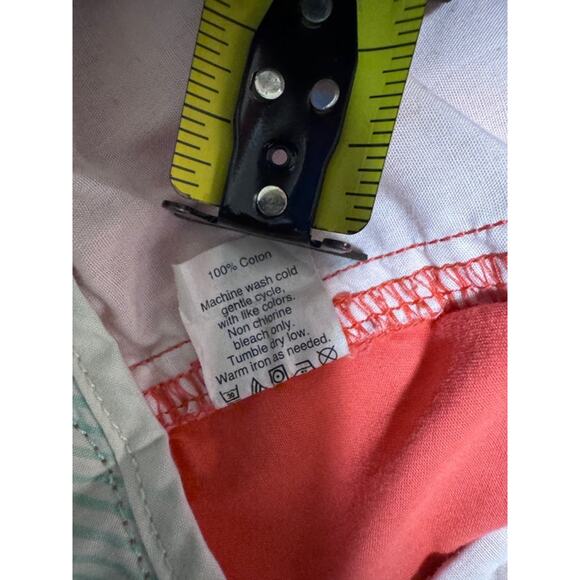 J Crew Broken In 100% Cotton Coral Chino Shorts Women’s Sz 4, Flat Front Beachy - Picture 9 of 9